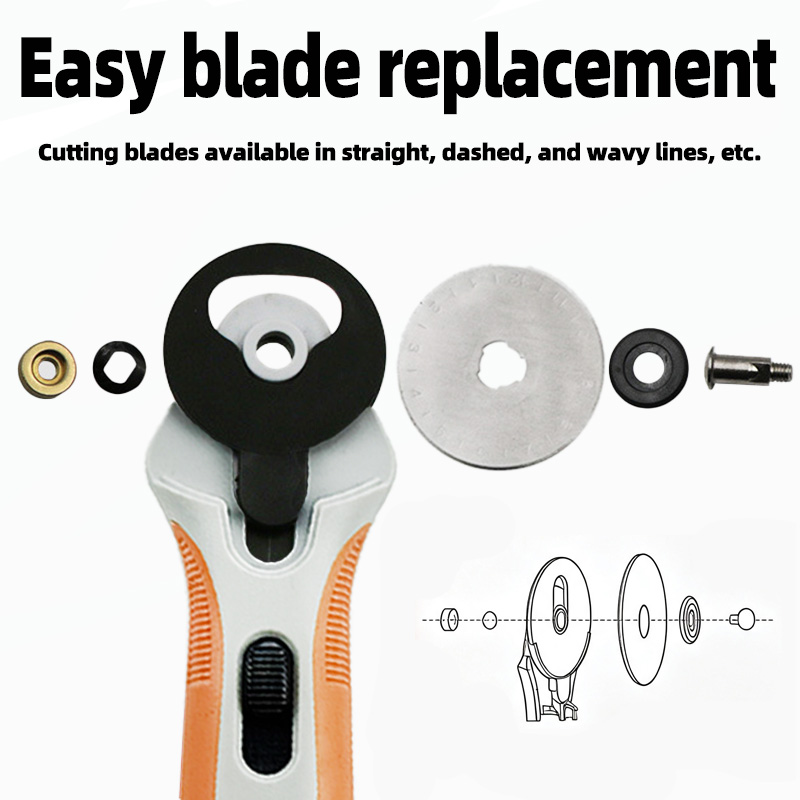 Pemotong Putar 45mm, Pisau Pem - Rotary Cutter For Fabric 45Mm ulasan dan harga