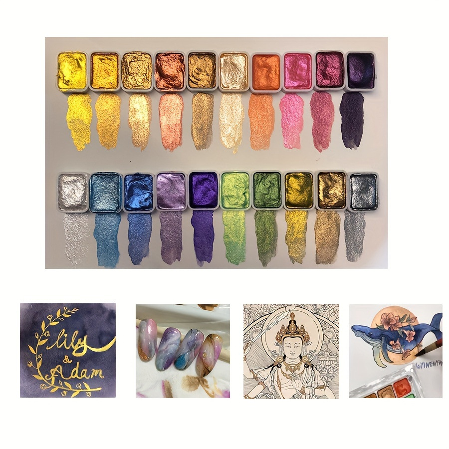 Portable56 Warna Pigmen Padat  - Watercolor Paint Set Solid Pigment ulasan dan harga