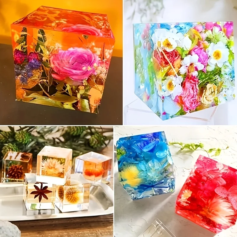 5 buah cetakan Resin persegi s - Silicone Epoxy Resin Molds Set ulasan dan harga