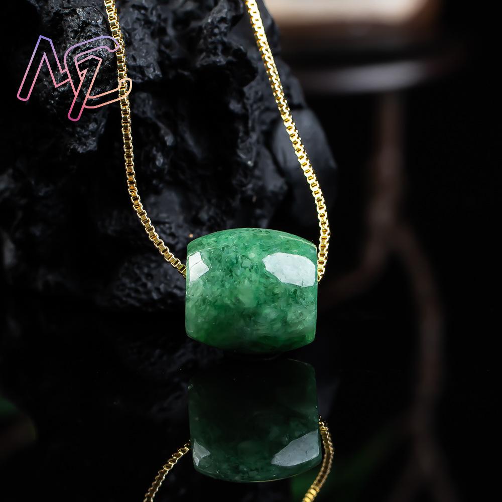 Liontin Manik Giok Asli Alami  - Beading ulasan dan harga
