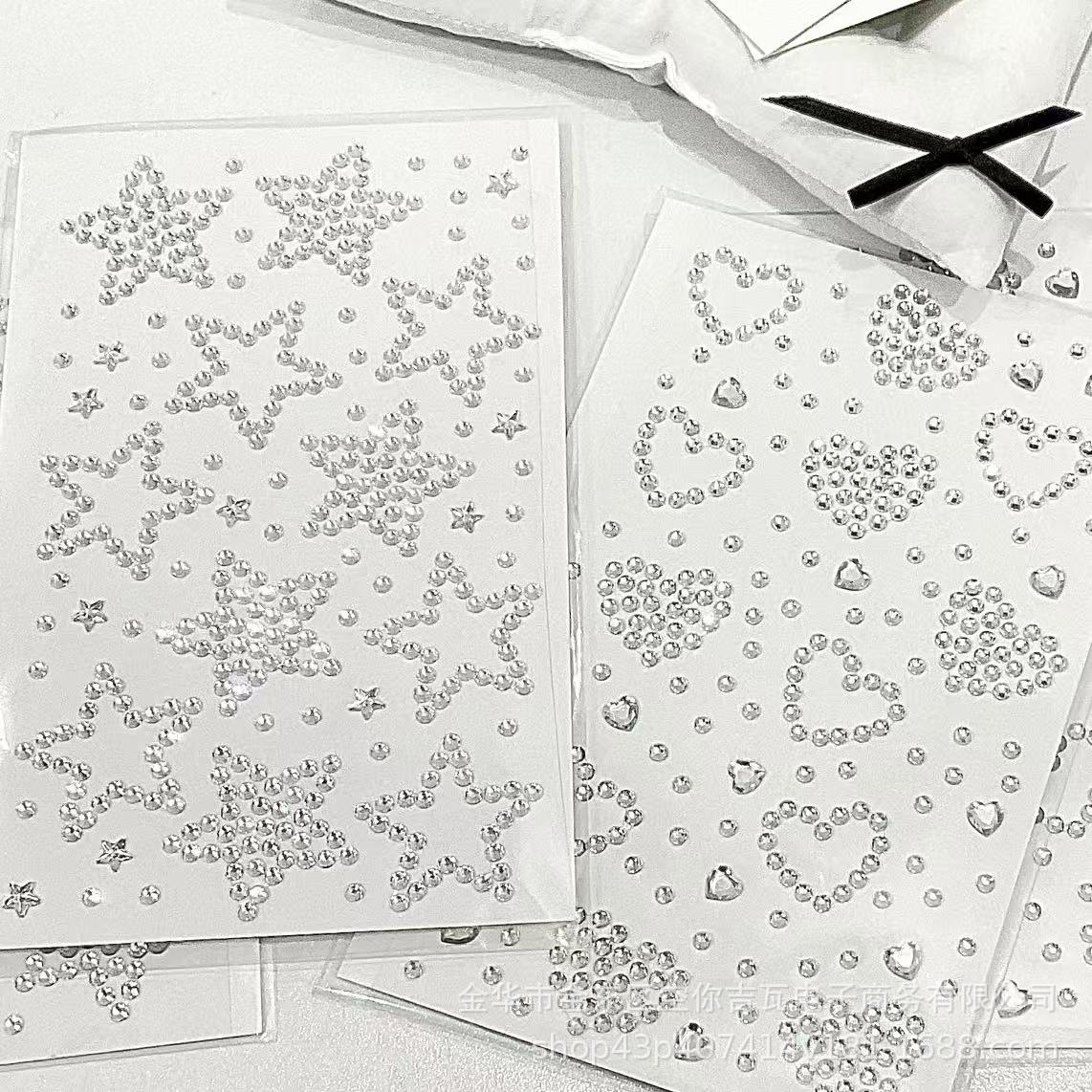 Stiker Hati Bintang Perak Berh - Scrapbooking ulasan dan harga