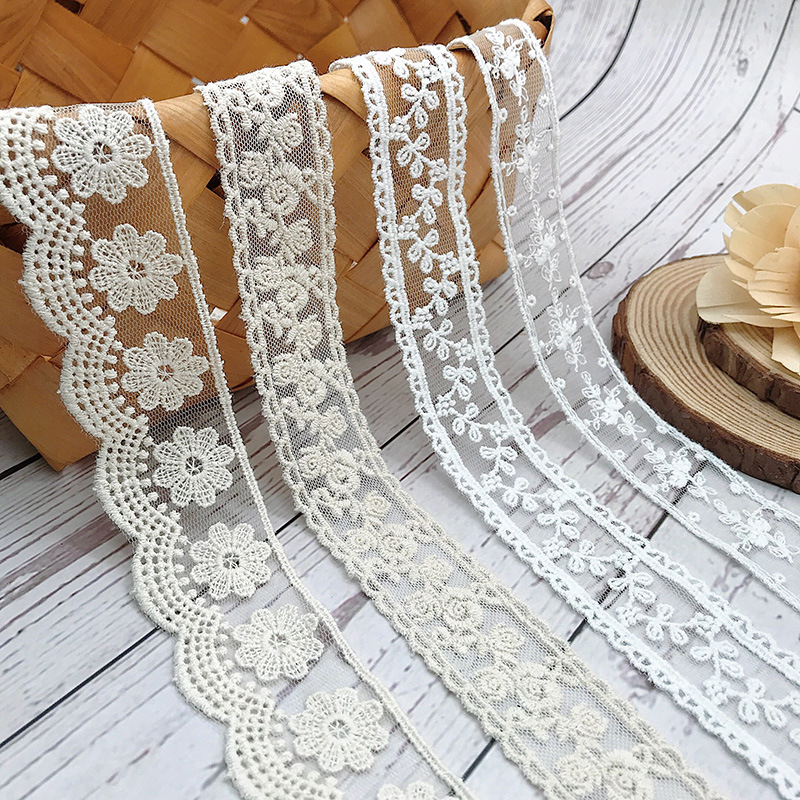 3Yard/Lot Aksesori Rok Gaun Ba - Cotton Embroidery Thread Skeins ulasan dan harga
