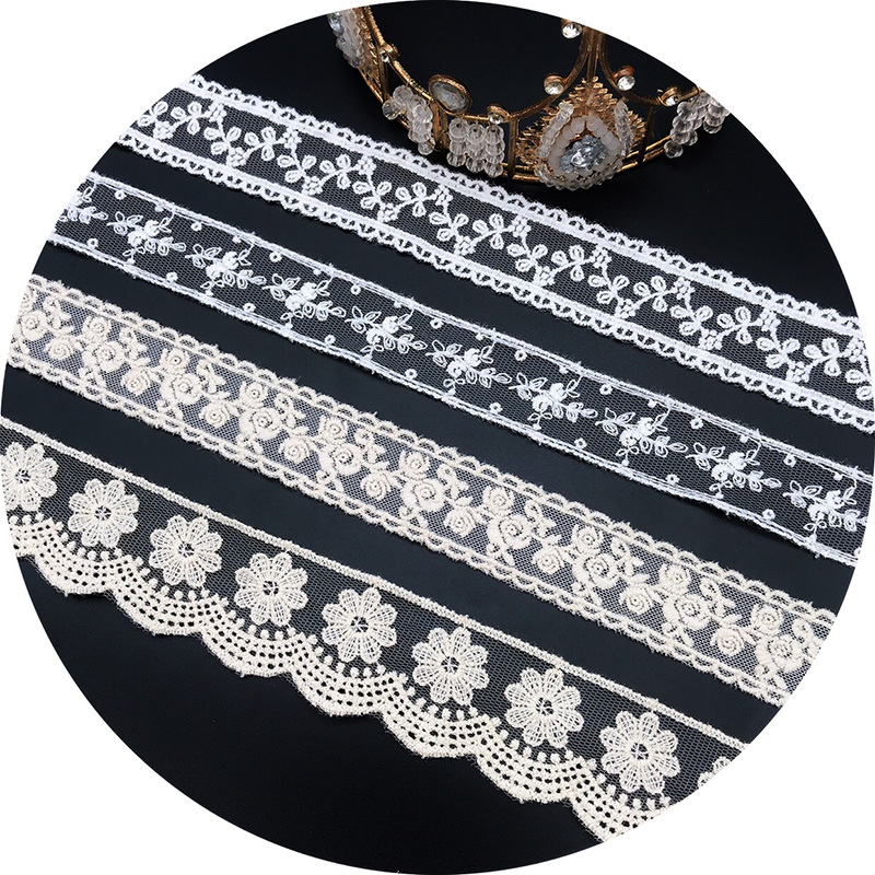 3Yard/Lot Aksesori Rok Gaun Ba - Cotton Embroidery Thread Skeins ulasan dan harga