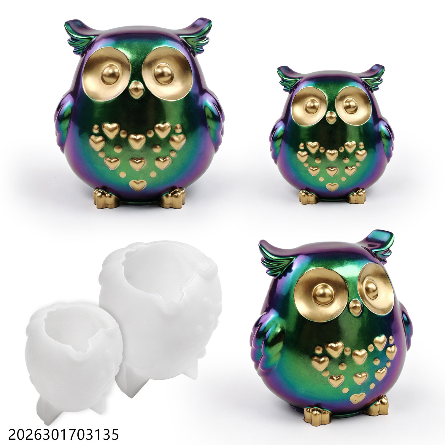Cetakan Silikon Burung Hantu 3 - Silicone Epoxy Resin Molds Set ulasan dan harga
