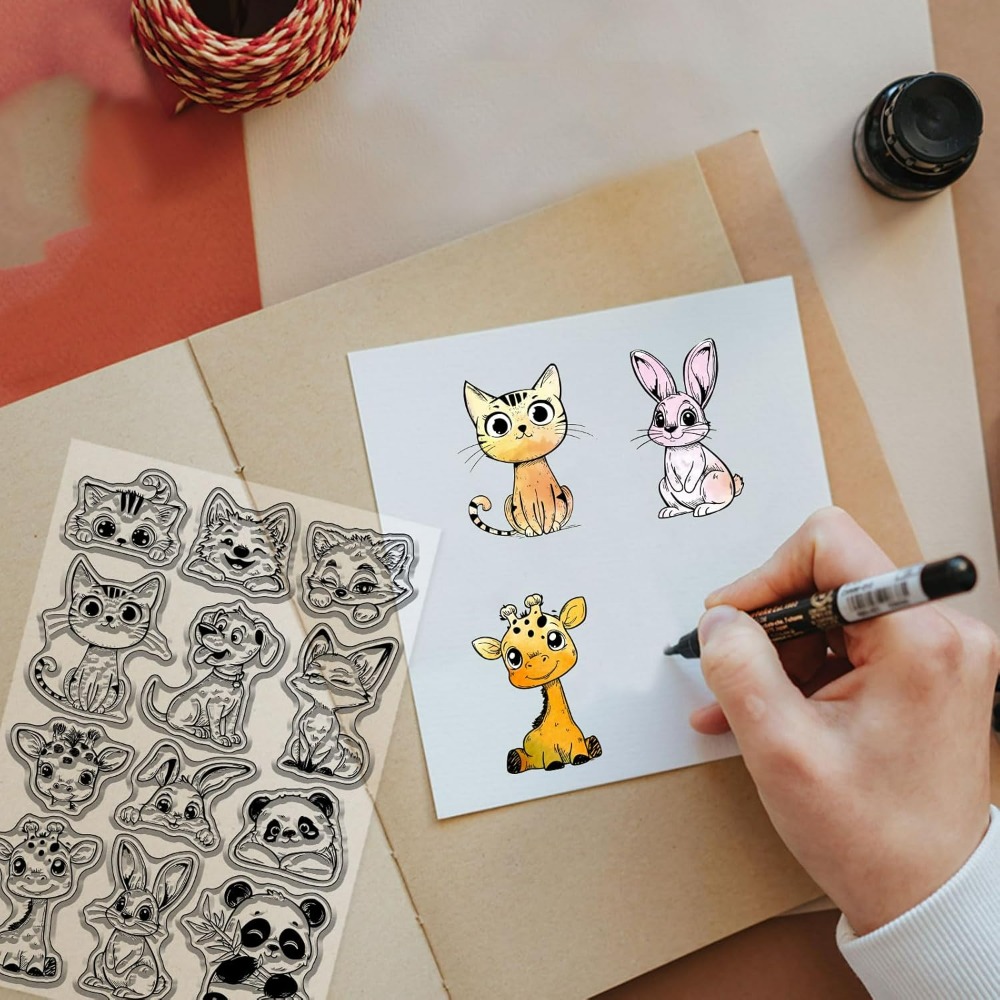 Stempel Bening Kelinci Anjing  - Clear Silicone Stamps For Card Making ulasan dan harga