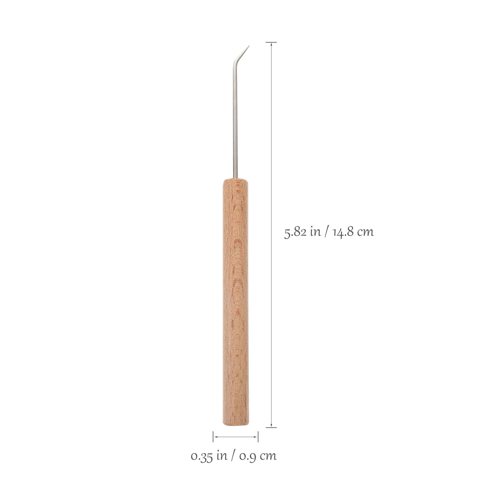 1 buah alat merajut dengan gag - Wooden Crochet Hooks Ergonomic Handle ulasan dan harga