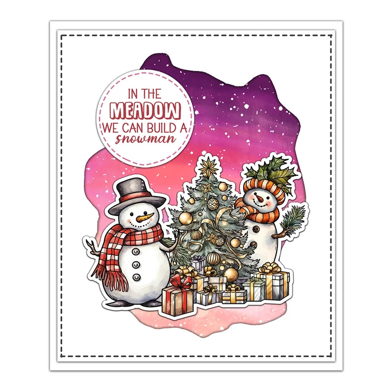 Cetakan Potong Natal Manusia S - Clear Silicone Stamps For Card Making ulasan dan harga