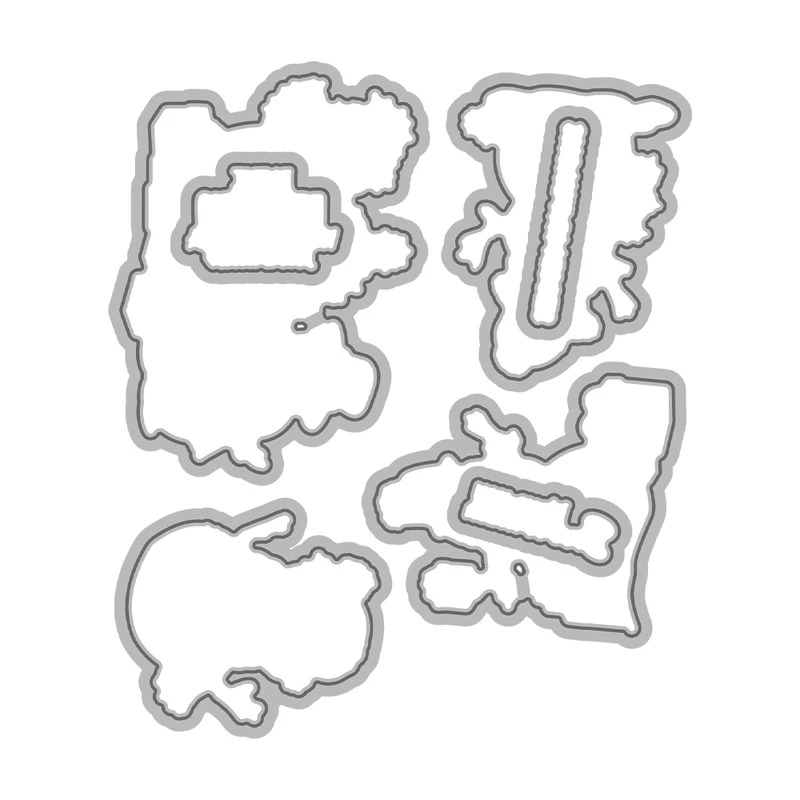 Cetakan Potong Natal Manusia S - Clear Silicone Stamps For Card Making ulasan dan harga