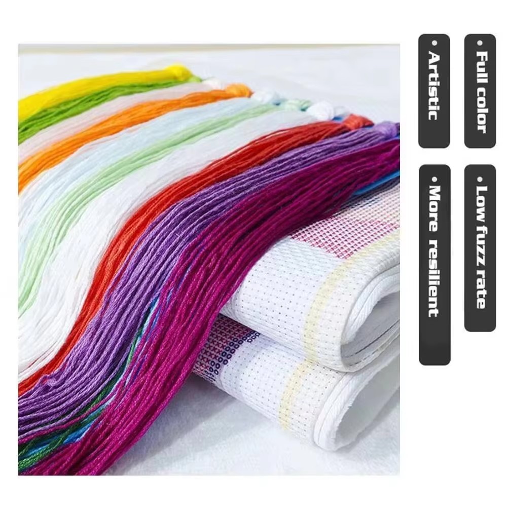 Kit Bordir Foto Kustom 11CT Be - Cotton Embroidery Thread Skeins ulasan dan harga