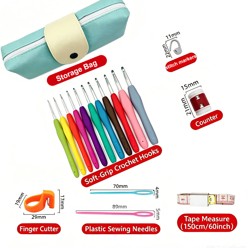 37pcs Set Jarum Rajut Crochet  - Sewing ulasan dan harga