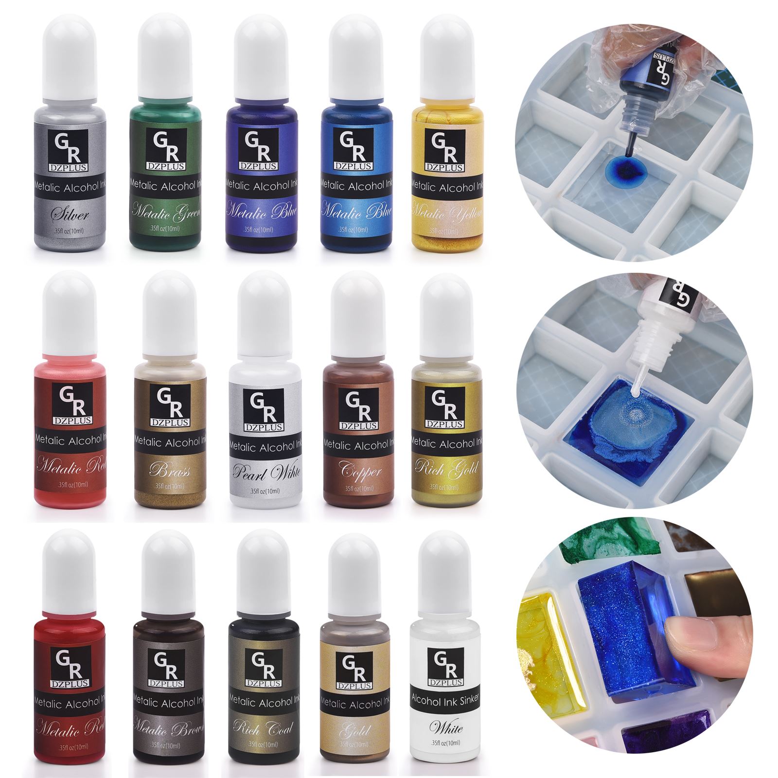 1 Set Kit Pigmen Resin Tinta S - Silicone Epoxy Resin Molds Set ulasan dan harga