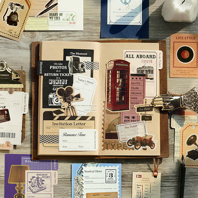 30 Lembar Kertas Bahan Arsip V - Vintage Junk Journal Scrapbooking Paper ulasan dan harga